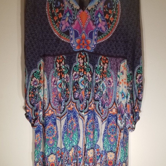 Johnny Was Saba Maxi Dress With Zipper Size XXL Bust 23” Length 59” Waist 21” - Picture 10 of 10